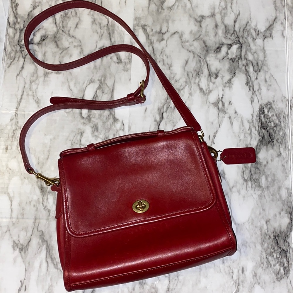 Vintage Coach bag red/burgundy